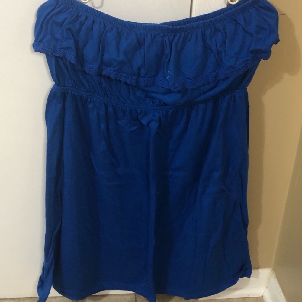 Faded Glory Blue Sleeveless Dress
